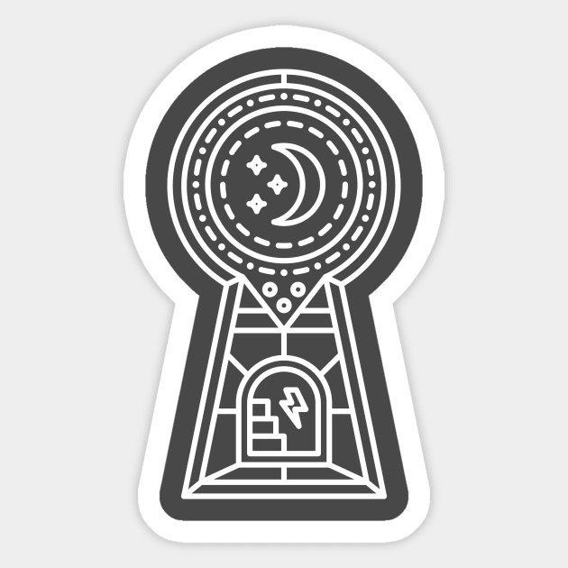 Keyhole Sticker by nickbaileydesigns